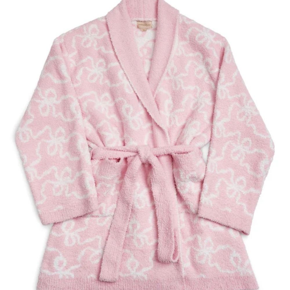 LoveShackFancy Pink and White Floral Robe